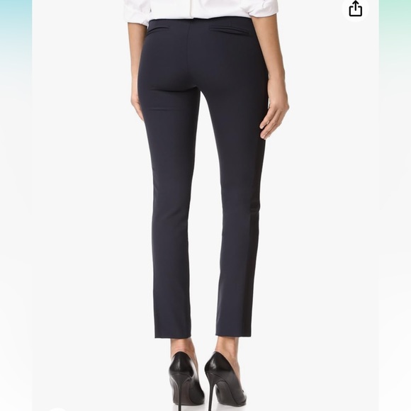 Rebecca Taylor Women's Ava Techy Pants in Navy size 0- stretchy pants - Picture 4 of 16
